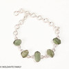 Moldavite Bracelet - Sterling Silver (MSBA003)