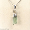 STERLING SILVER PENDANT - MOLDAVITE & HERKIMER DIAMOND (MSP0255I004)