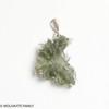 BESEDNICE MOLDAVITE PENDANT - STERLING SILVER - 3.16g (MBP002I021)