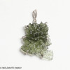 BESEDNICE MOLDAVITE PENDANT - STERLING SILVER - 4.3g (MBP002I023)