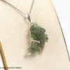 BESEDNICE MOLDAVITE PENDANT - STERLING SILVER - 3g (MBP002I027)