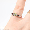Sterling Silver Ring - Moldavite (MSR189)