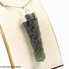 RAW MOLDAVITE PENDANT - STERLING SILVER - 11.87g (MSP0235I026)