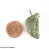 RAW MOLDAVITE PENDANT - STERLING SILVER - 4.79g (MSP0257I003)
