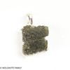 RAW MOLDAVITE PENDANT - STERLING SILVER - 5.38g (MSP0257I004)
