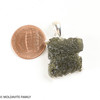 RAW MOLDAVITE PENDANT - STERLING SILVER - 5.38g (MSP0257I004)