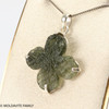 MOLDAVITE FOUR-LEAF CLOVER PENDANT - 6.44g (MSP0214I006)