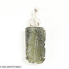 RAW MOLDAVITE & HERKIMER DIAMOND PENDANT - 8.21g (MSP0121I099)