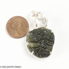 RAW MOLDAVITE & HERKIMER DIAMOND PENDANT - 8.81g (MSP0121I100)