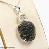 RAW MOLDAVITE & HERKIMER DIAMOND PENDANT - 8.81g (MSP0121I100)