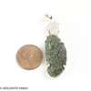 RAW MOLDAVITE & HERKIMER DIAMOND PENDANT - 8.32g (MSP0121I101)