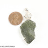 RAW MOLDAVITE & HERKIMER DIAMOND PENDANT - 7.71g (MSP0121I103)