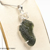 RAW MOLDAVITE & HERKIMER DIAMOND PENDANT - 7.71g (MSP0121I103)