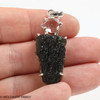 RAW MOLDAVITE & HERKIMER DIAMOND PENDANT - 8.47g (MSP0121I105)