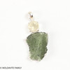 MOLDAVITE & LIBYAN DESERT GLASS PENDANT - 6.69g (MSP0154I027)
