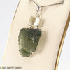 MOLDAVITE & LIBYAN DESERT GLASS PENDANT - 8.66g (MSP0154I029)