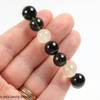 MOLDAVITE ROUND BEAD BRACELET - 12 mm BEADS (MBED024)