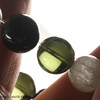 MOLDAVITE ROUND BEAD BRACELET - 12 mm BEADS (MBED024)