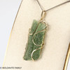 MOLDAVITE PENDANT - 14K GOLD 5.25g (MGP001I027)