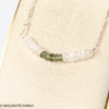 Moldavite & Herkimer Button Beads Necklace (MNCK056)