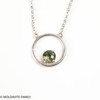Sterling Silver Necklace With Moldavite (MNCK057)