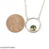 Sterling Silver Necklace With Moldavite (MNCK057)
