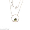 Sterling Silver Necklace With Moldavite (MNCK057)