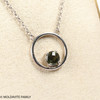 Sterling Silver Necklace With Moldavite (MNCK057)