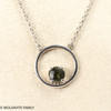 Sterling Silver Necklace With Moldavite (MNCK057)