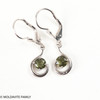 Moldavite Earrings - Sterling Silver (MSE0071)