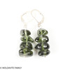 Moldavite Earrings - Sterling Silver (MSE0072)