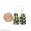 Moldavite Earrings - Sterling Silver (MSE0072)