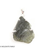 RAW MOLDAVITE PENDANT - STERLING SILVER - 7.91g (MSP0257I024)