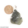 RAW MOLDAVITE PENDANT - STERLING SILVER - 7.91g (MSP0257I024)