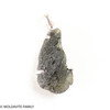 RAW MOLDAVITE PENDANT - STERLING SILVER - 6.47g (MSP0257I025)
