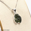 MOLDAVITE PENDANT - STERLING SILVER - 2.28g (MSP0202I149)