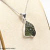 MOLDAVITE PENDANT - STERLING SILVER - 2.58g (MSP0202I150)