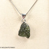 MOLDAVITE PENDANT - STERLING SILVER - 2.58g (MSP0202I150)