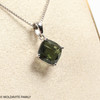 FINAL SALE - STERLING SILVER PENDANT WITH MOLDAVITE (FSS002)