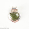 MOLDAVITE CABOCHON PENDANT (MSP0180I166)
