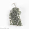 RAW MOLDAVITE PENDANT - STERLING SILVER - 9.7g (MSP0201I051)