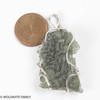 RAW MOLDAVITE PENDANT - STERLING SILVER - 9.7g (MSP0201I051)