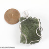 RAW MOLDAVITE PENDANT - STERLING SILVER - 12.05g (MSP0201I052)