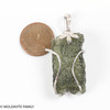 RAW MOLDAVITE PENDANT - STERLING SILVER - 7.61g (MSP0136I049)