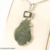 PENDANT WITH MOLDAVITE - RAW & FACETED 7.65g (MSP0267I002)