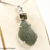 PENDANT WITH MOLDAVITE - RAW & FACETED 7.65g (MSP0267I002)