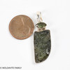 PENDANT WITH MOLDAVITE - RAW & FACETED 4.2g (MSP0267I004)
