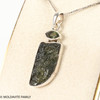 PENDANT WITH MOLDAVITE - RAW & FACETED 4.2g (MSP0267I004)
