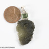 PENDANT WITH MOLDAVITE - RAW & FACETED 6.37g (MSP0267I005)