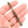 MOLDAVITE ROUND BEAD BRACELET - 6.5 mm (MBED026)